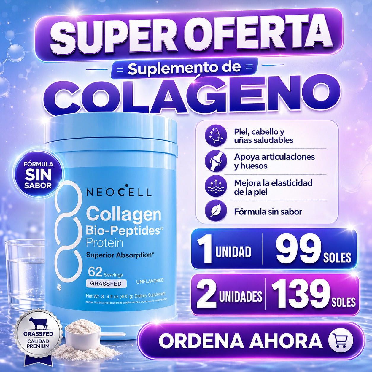 NEOCELL COLLAGEN BIO PEPTIDES PROTEIN