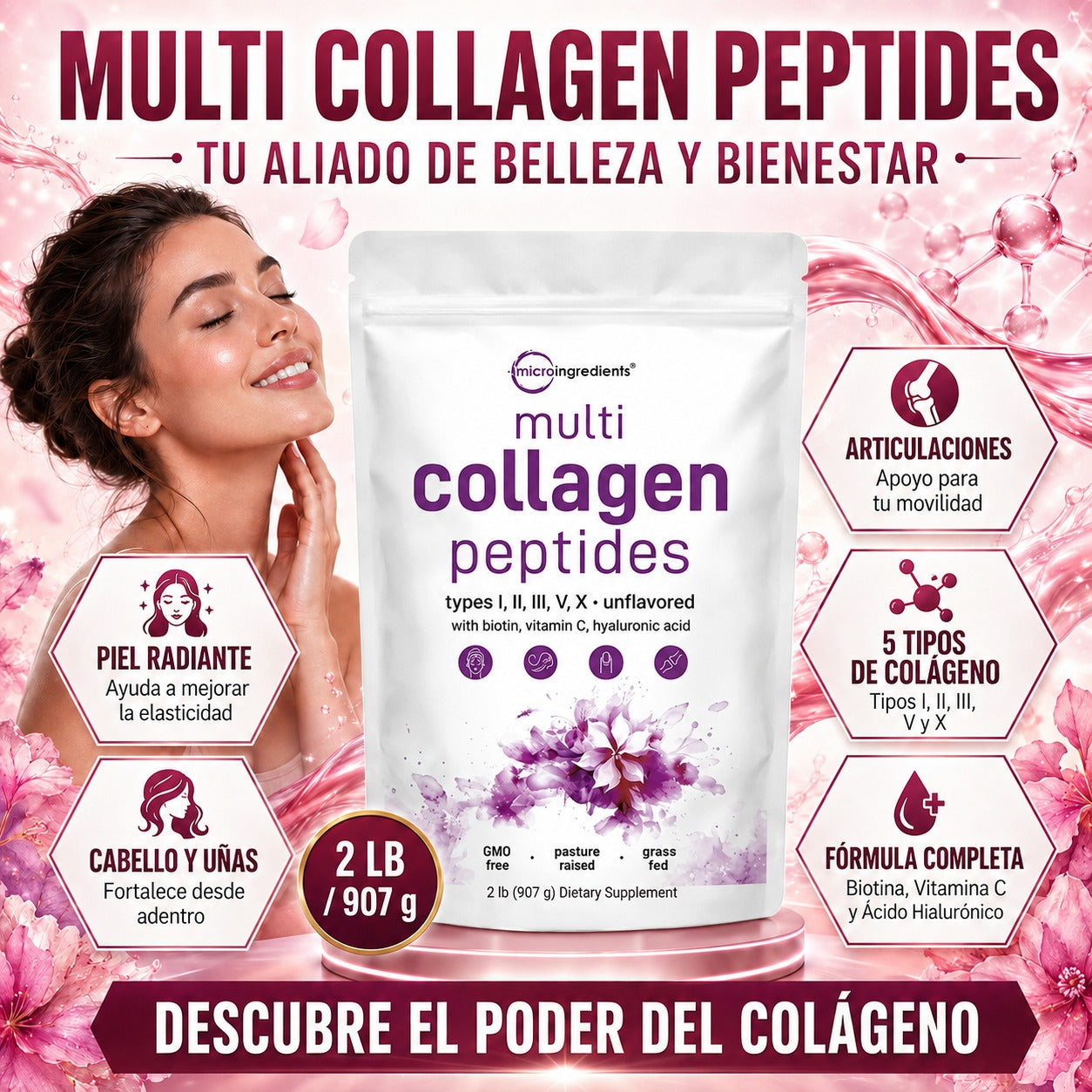 MULTI COLLAGEN PEPTIDOS 2LBS