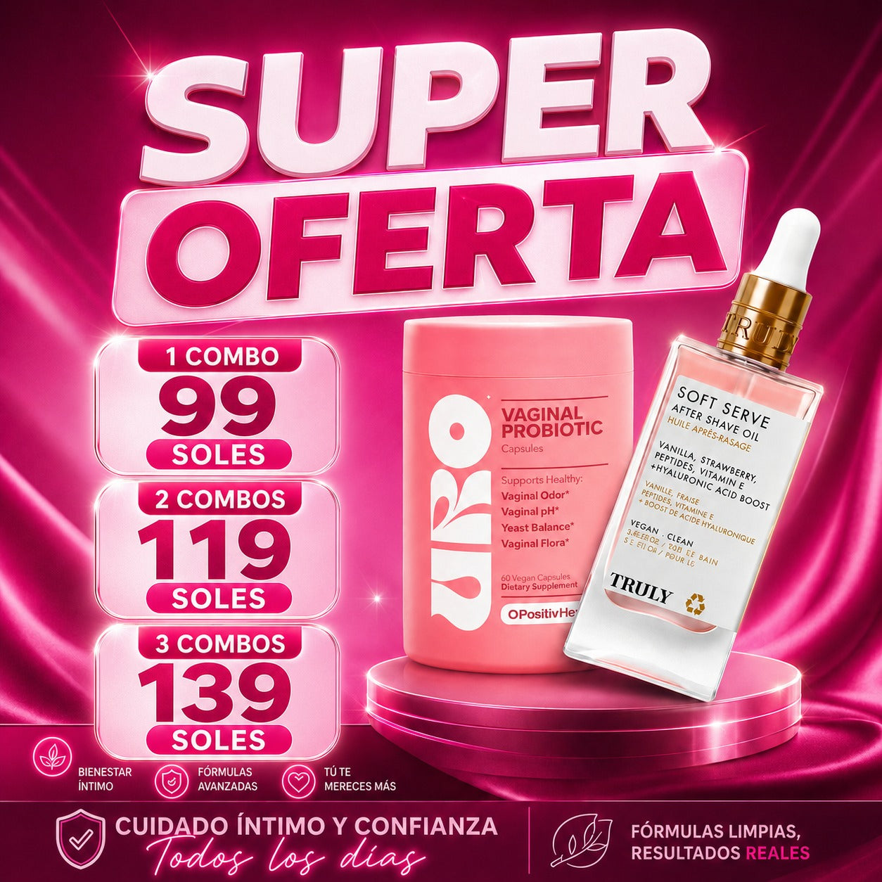 Pack Cuidado Femenino URO + Truly